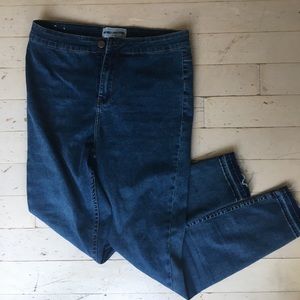 ASOS High Waist Super Skinny Acid Wash Jeans